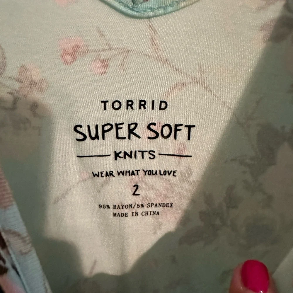 Torrid Size 2 Super Soft Knits - Spring Collection - Cold Shoulder Dress - Picture 2 of 2